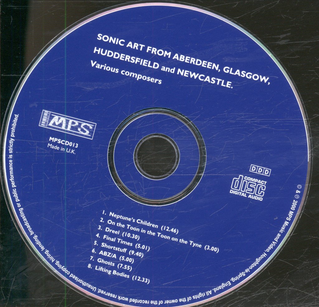 Various Artists - Sonic Art From Aberdeen, Glasgow, Huddersfield And Newcastle - Cd