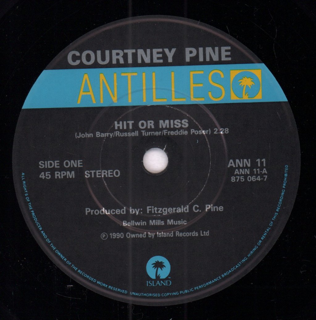 Courtney Pine - Hit Or Miss - 7 Inch