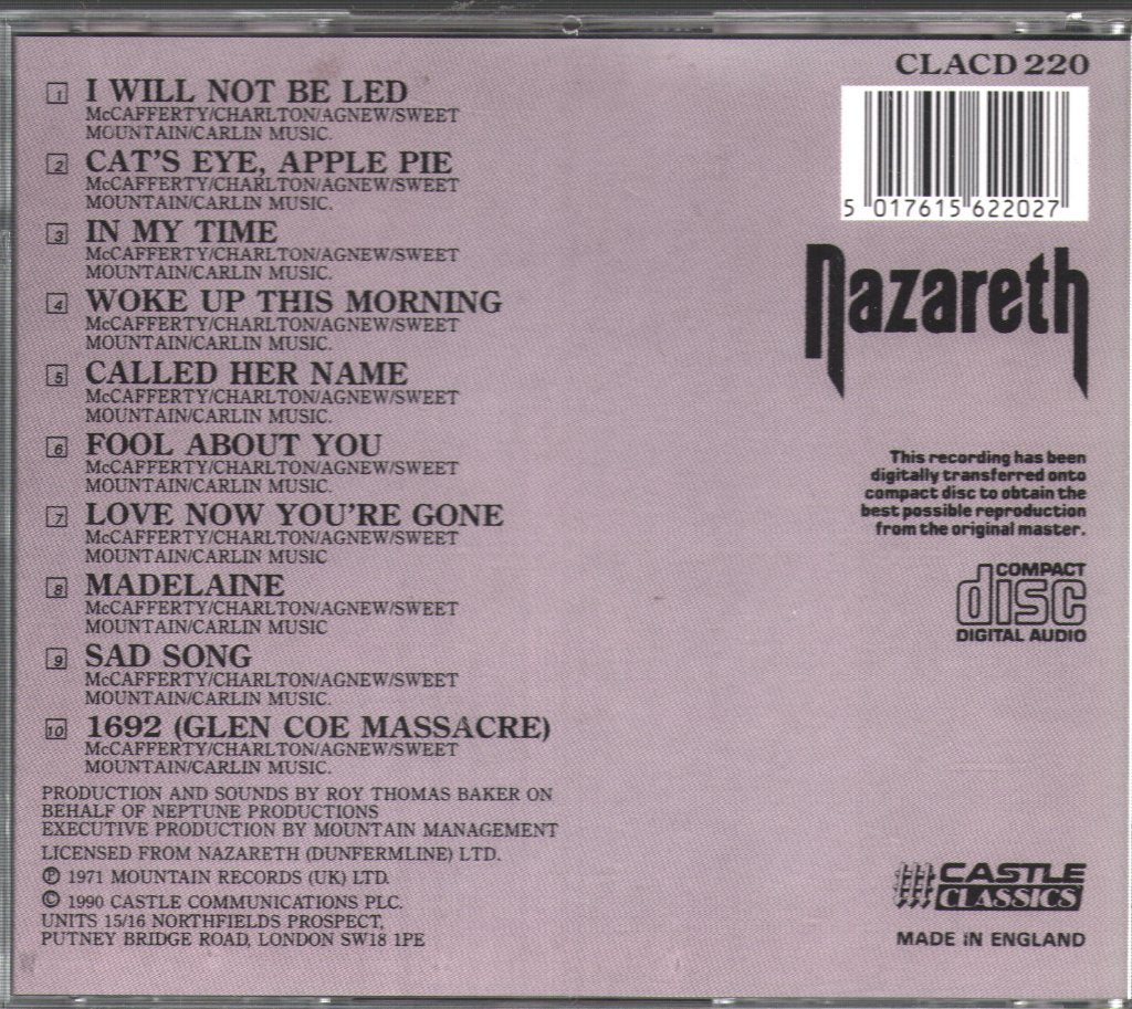 Nazareth - Exercises - Cd