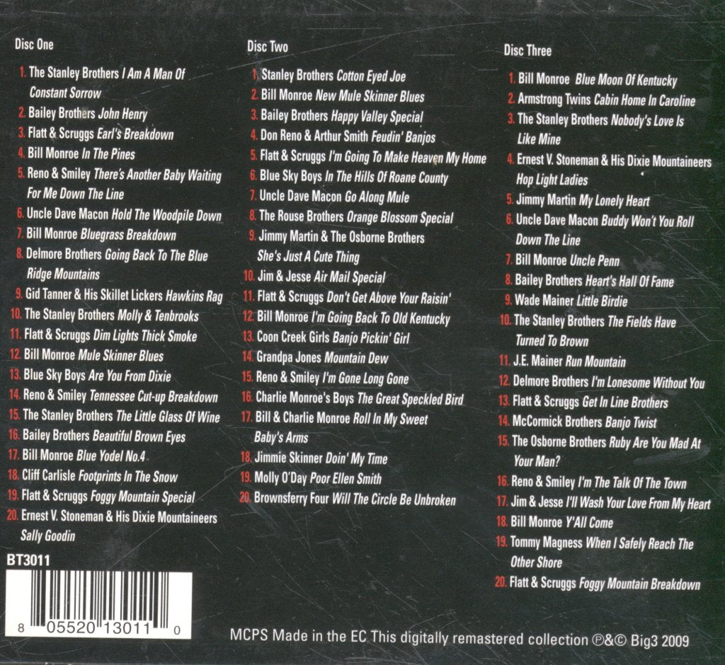 Various Artists - Totally Essential Bluegrass - Triple Cd