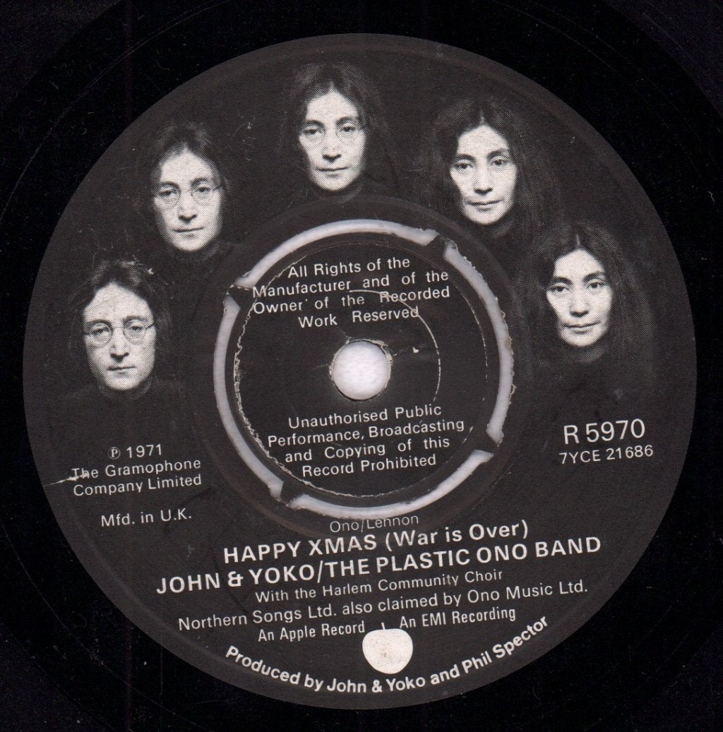 John And Yoko And The Plastic Ono Band - Happy Xmas - 7 Inch