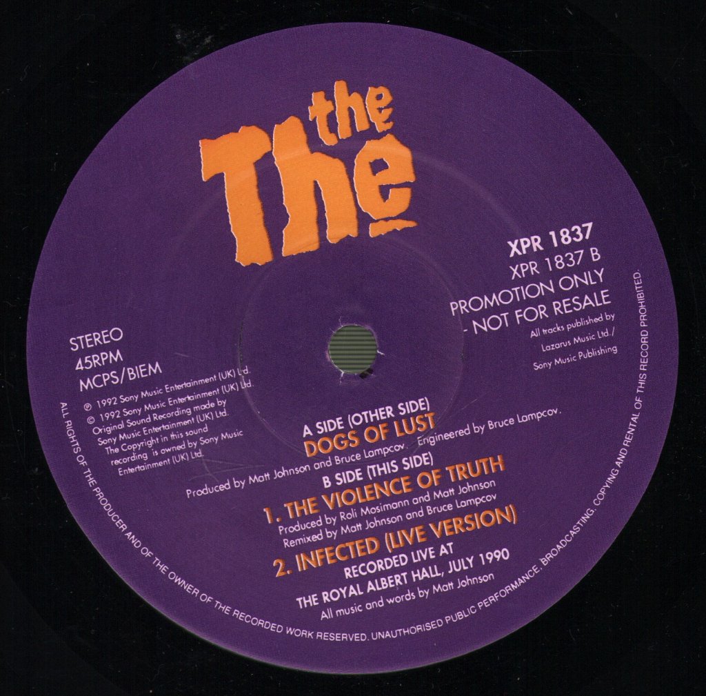 The The - Dogs Of Lust - 12 Inch
