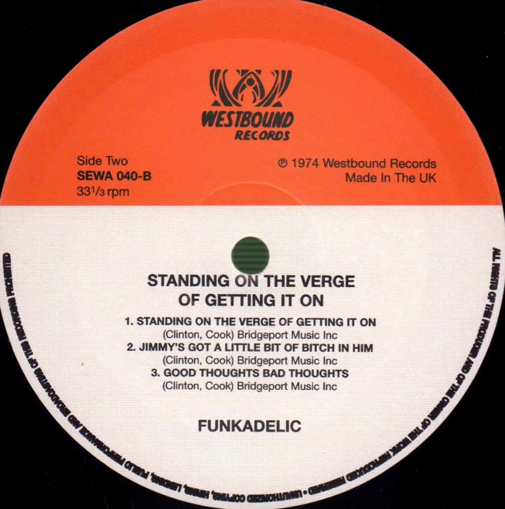 Funkadelic - Standing On The Verge Of Getting It On - Lp