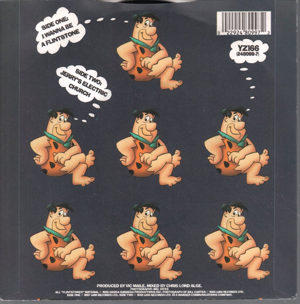 Screaming Blue Messiahs - I Wanna Be A Flintstone - 7 Inch