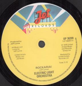 Electric Light Orchestra - Rockaria - 7 Inch