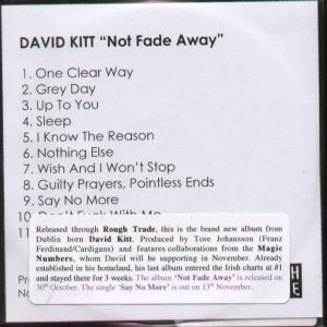 David Kitt - Not Fade Away - Cdr
