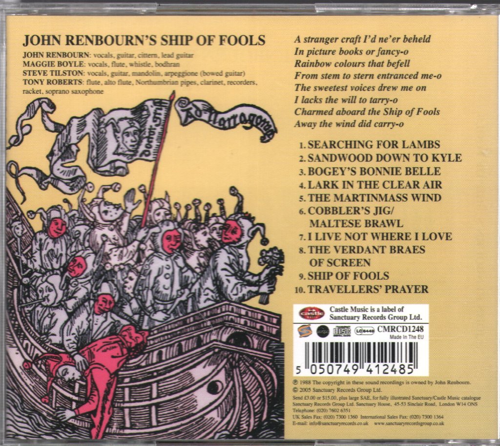 John Renbourn - John Renbourn's Ship Of Fools - Cd