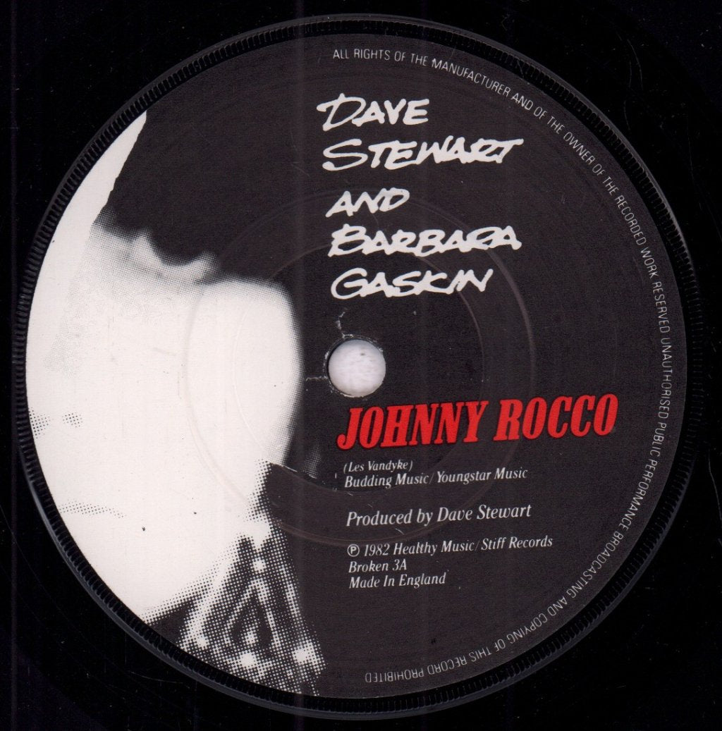 Dave Stewart And Barbara Gaskin - Johnny Rocco - 7 Inch