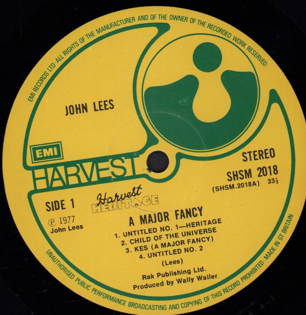 John Lees - A Major Fancy - Lp