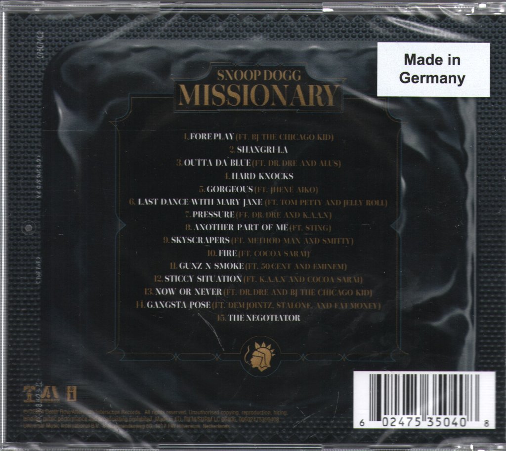 Snoop Dogg - Missionary - Cd