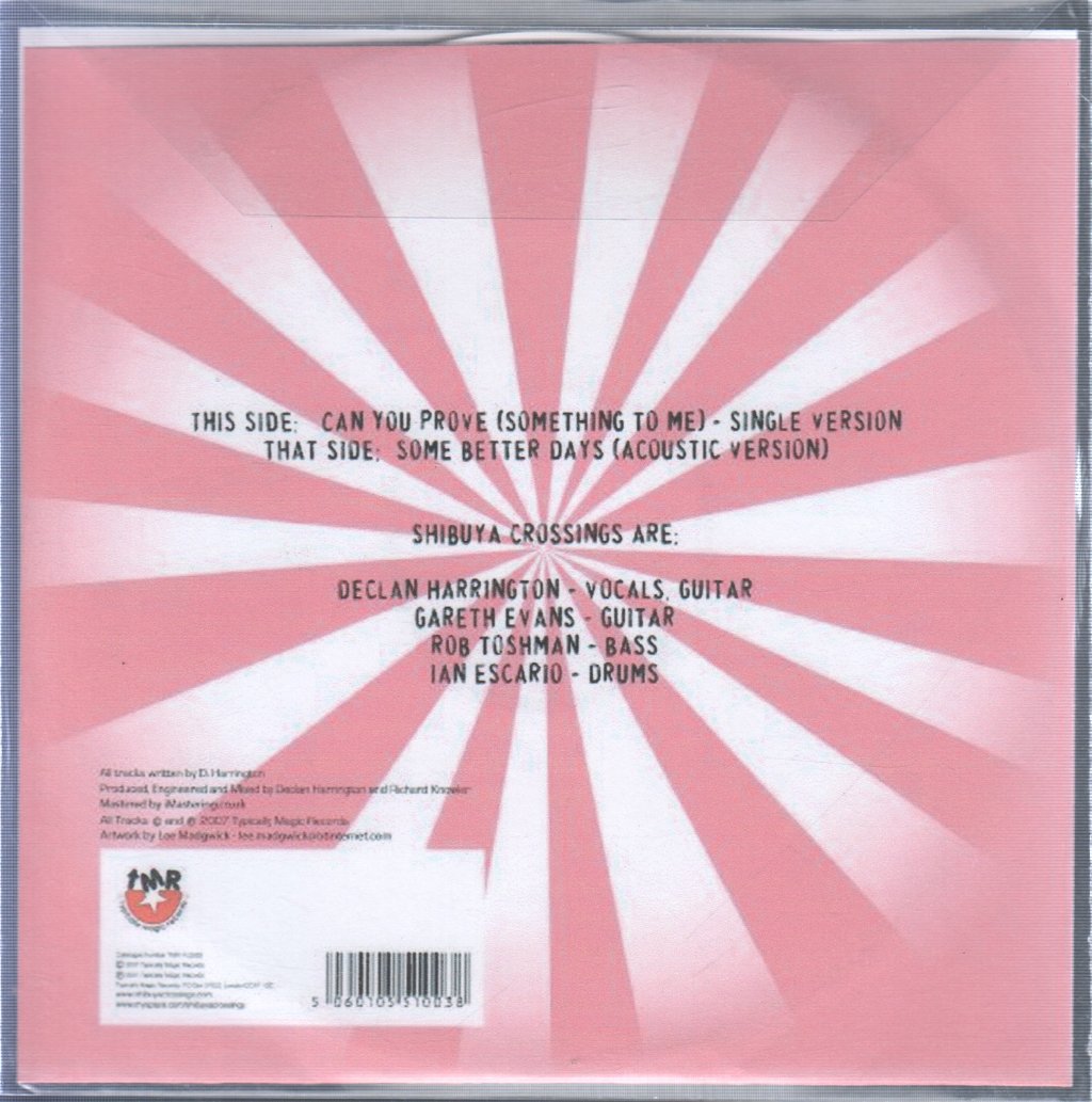 Shibuya Crossings - Can You Prove (Something To Me) - Cdr