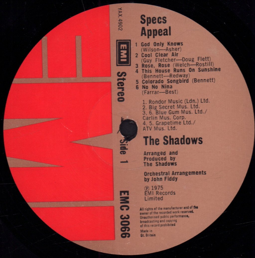 Shadows - Specs Appeal - Lp
