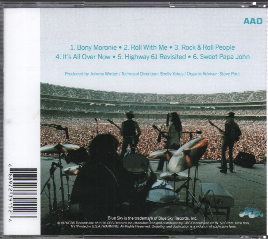 Johnny Winter - Captured Live! - Cd