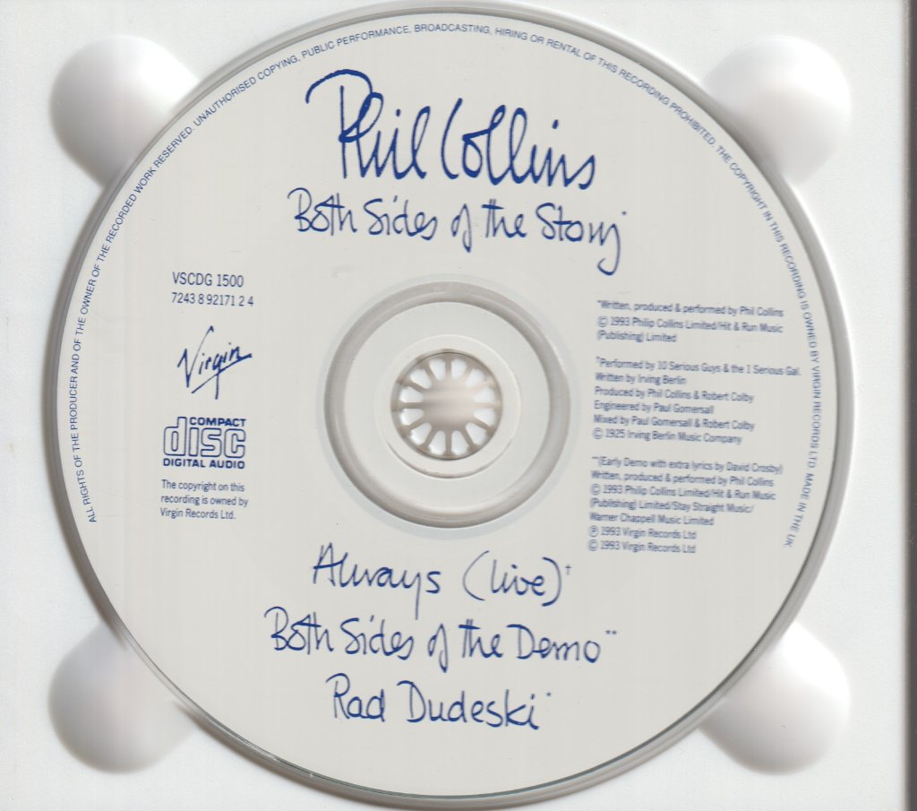 Phil Collins - Both Sides Of The Story - Cd