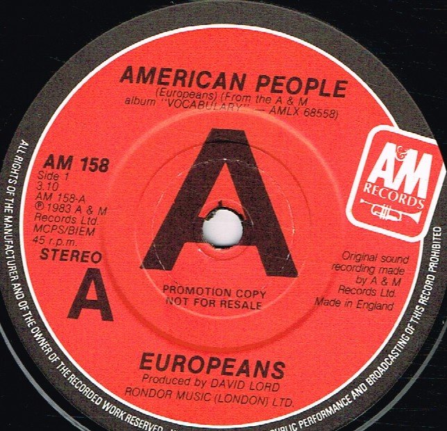 Europeans - American People - 7 Inch