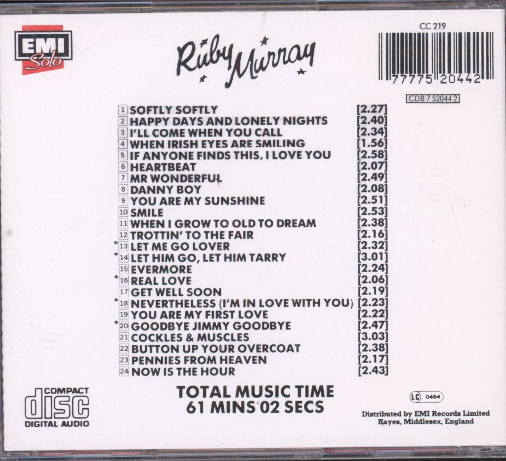 Ruby Murray - Greatest Hits - Cd