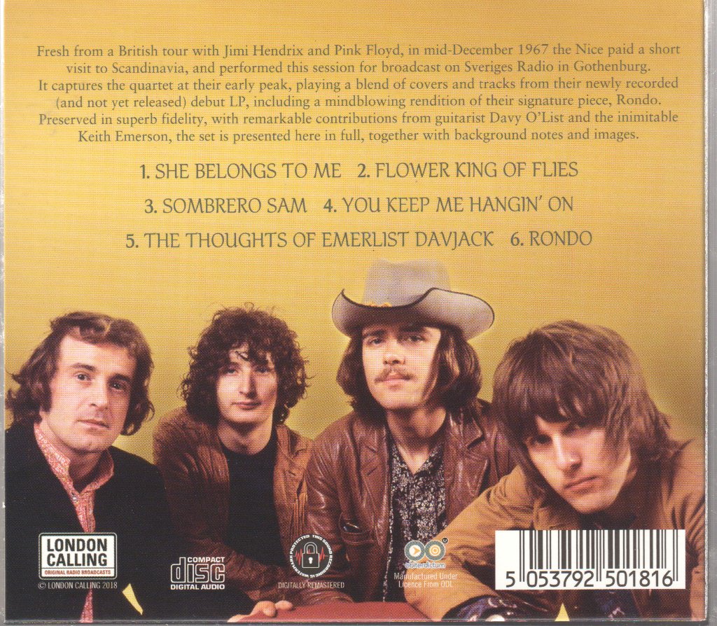 Nice - Live Sweden '67 - Cd