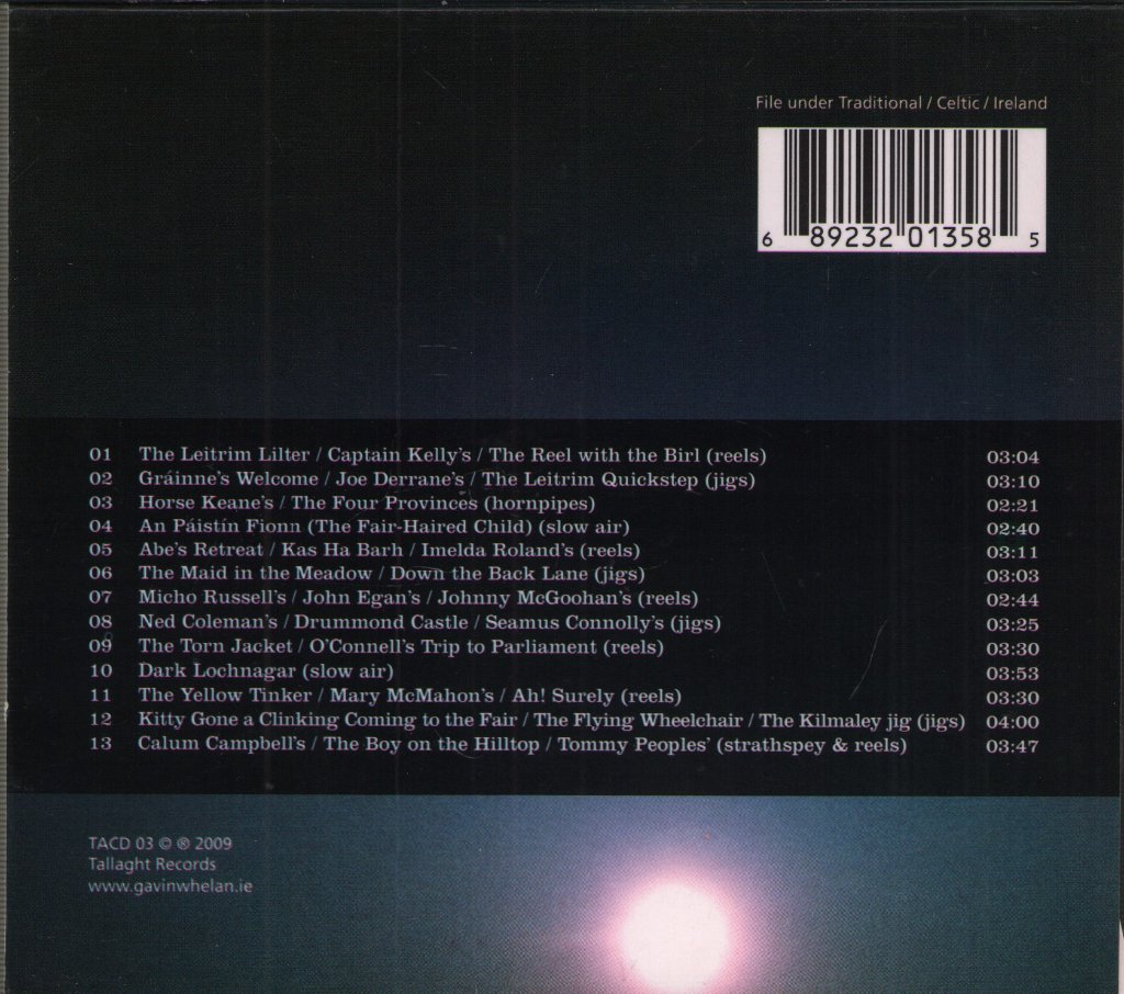 Gavin Whelan - In Full Flight - Cd