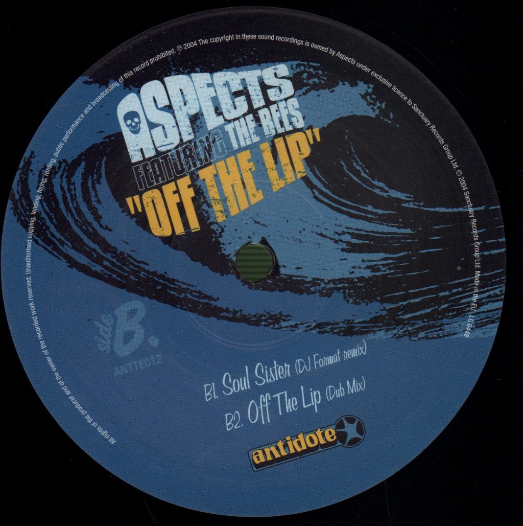 Aspects Featuring The Bees - Off The Lip - 10 Inch