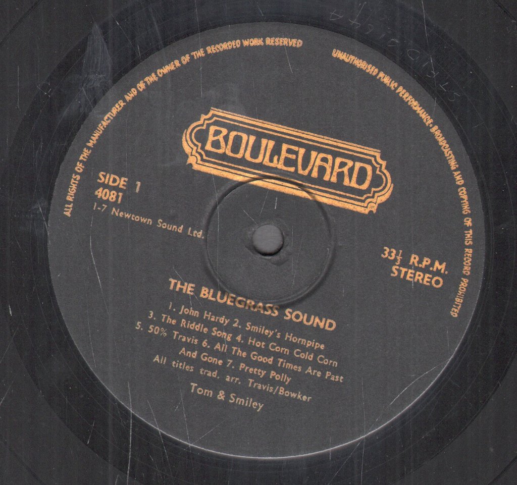 Tom And Smiley - Bluegrass Sound - Lp