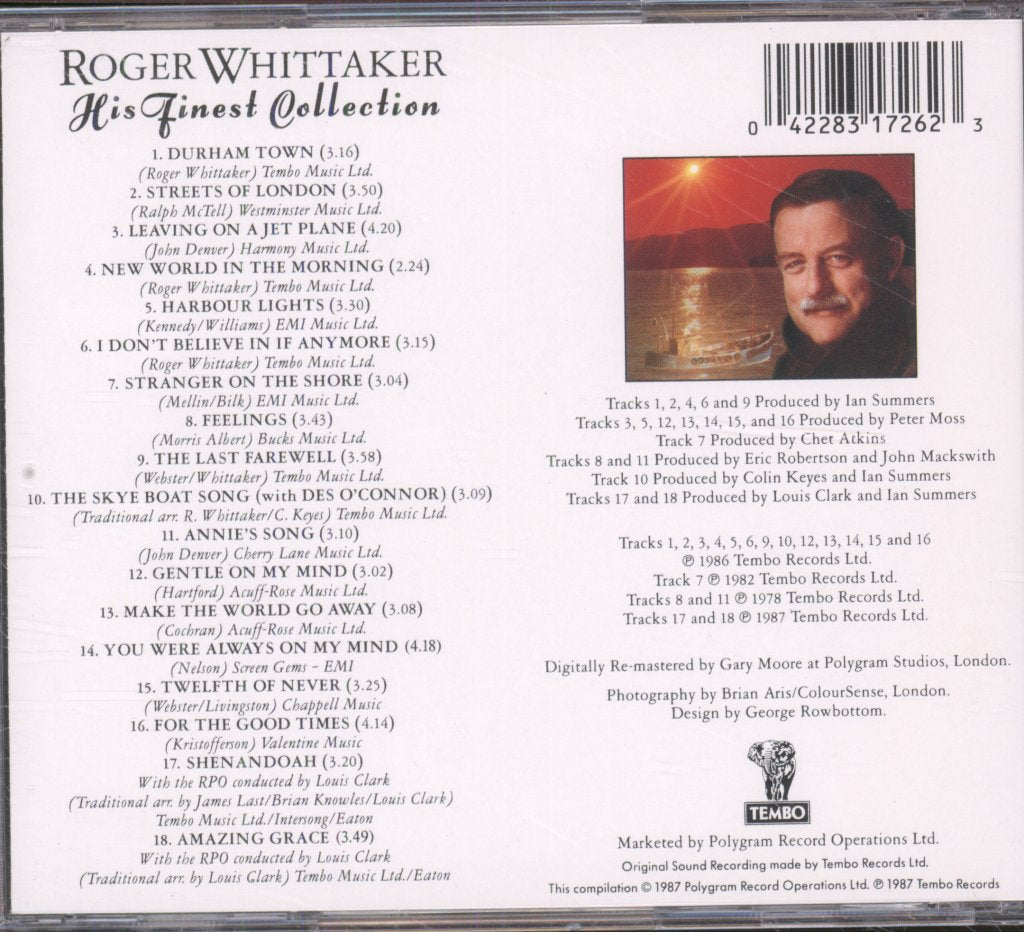 Roger Whittaker - His Finest Collection - Cd