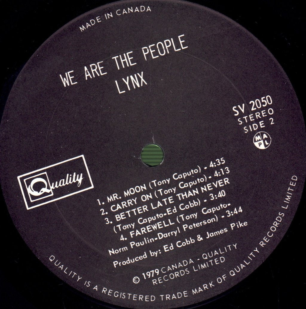 Lynx (Rock Group) - We Are The People - Lp