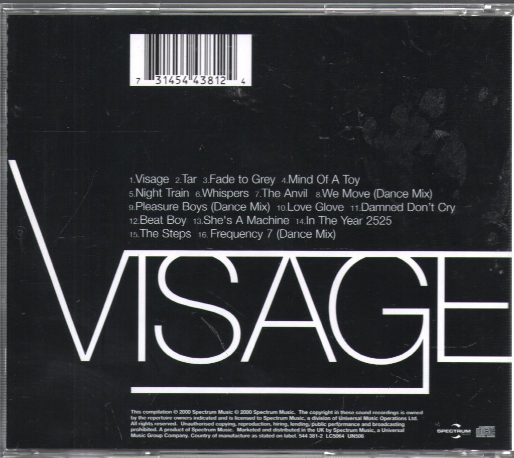 Visage - Damned Don't Cry - Cd