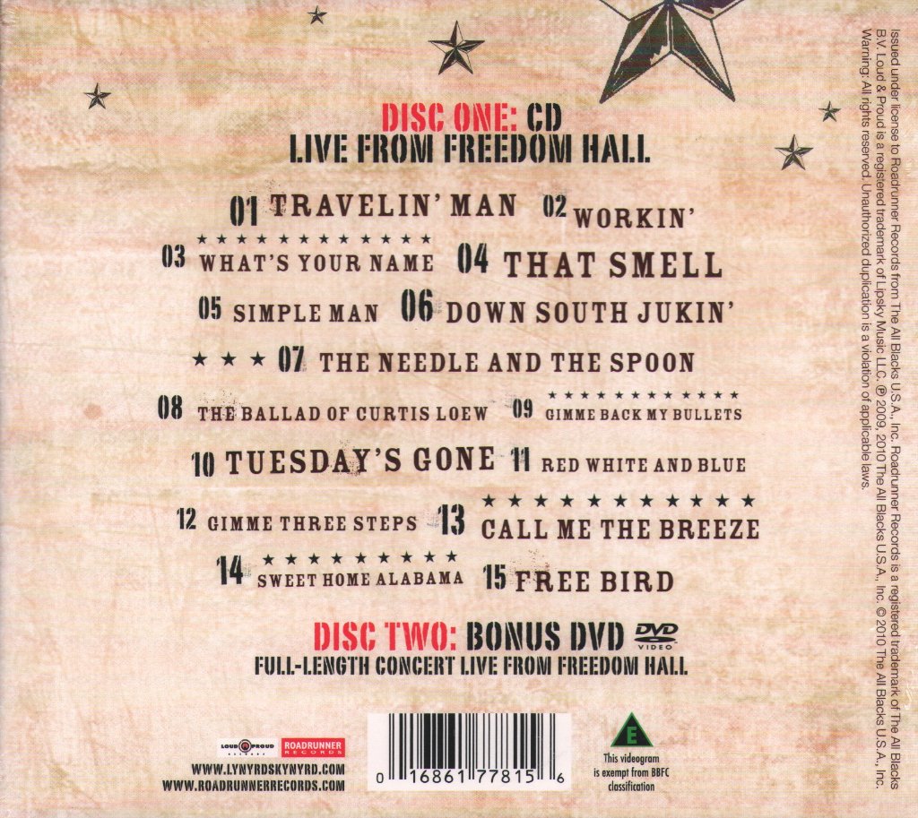 Lynyrd Skynyrd - Live From Freedom Hall - Cd/Dvd