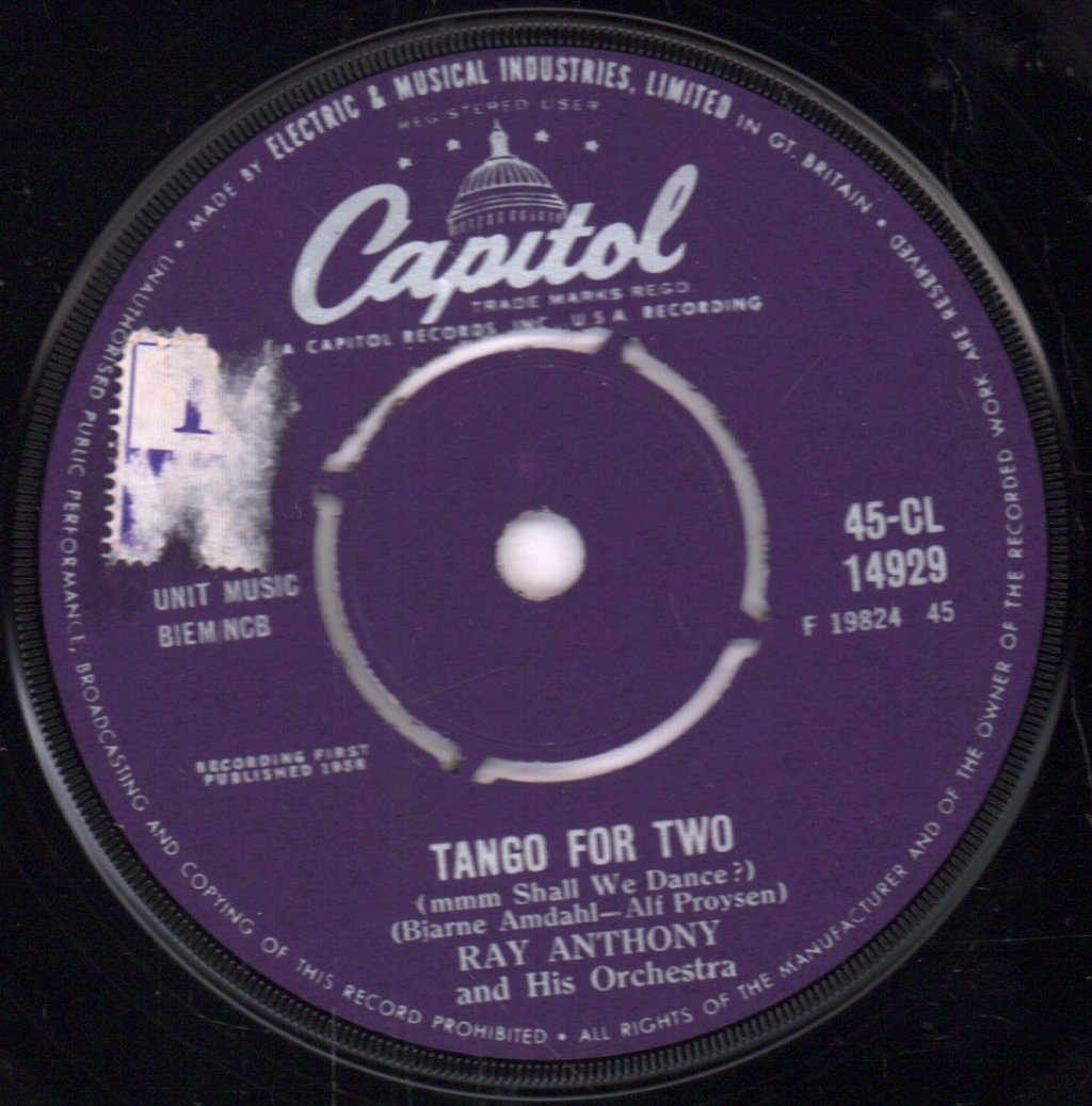Ray Anthony and His Orchestra - Peter Gunn - 7 Inch
