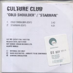 Culture Club - Cold Shoulder - Cdr