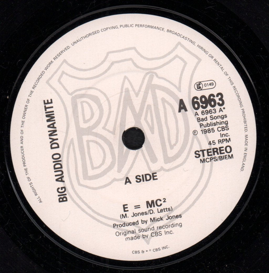 Big Audio Dynamite - E=Mc2 - 7 Inch