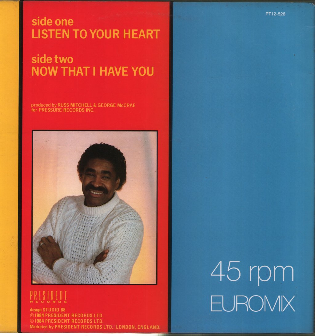 George McCrae - Listen To Your Heart - 12 Inch