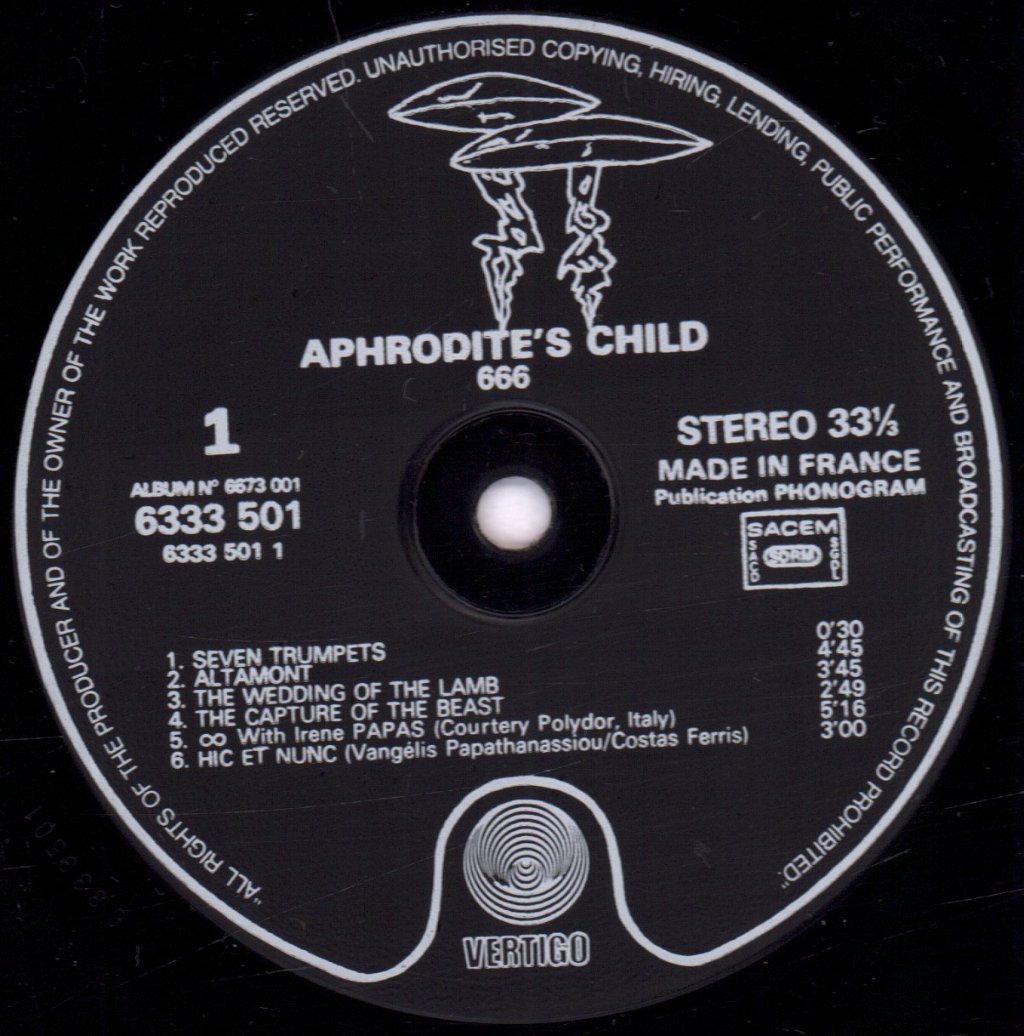 Aphrodite's Child - 666 - Double Lp