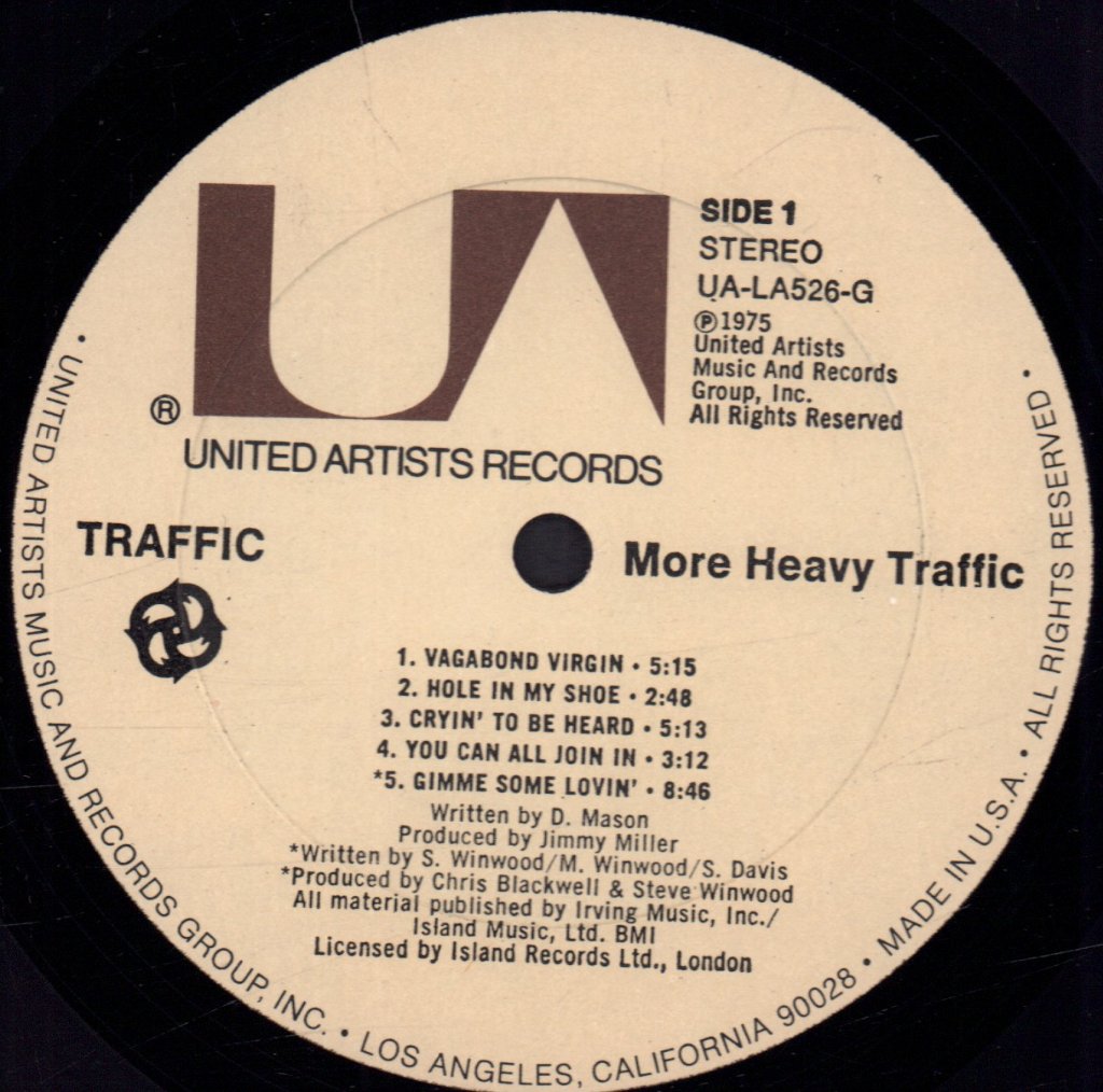 Traffic - More Heavy Traffic - Lp