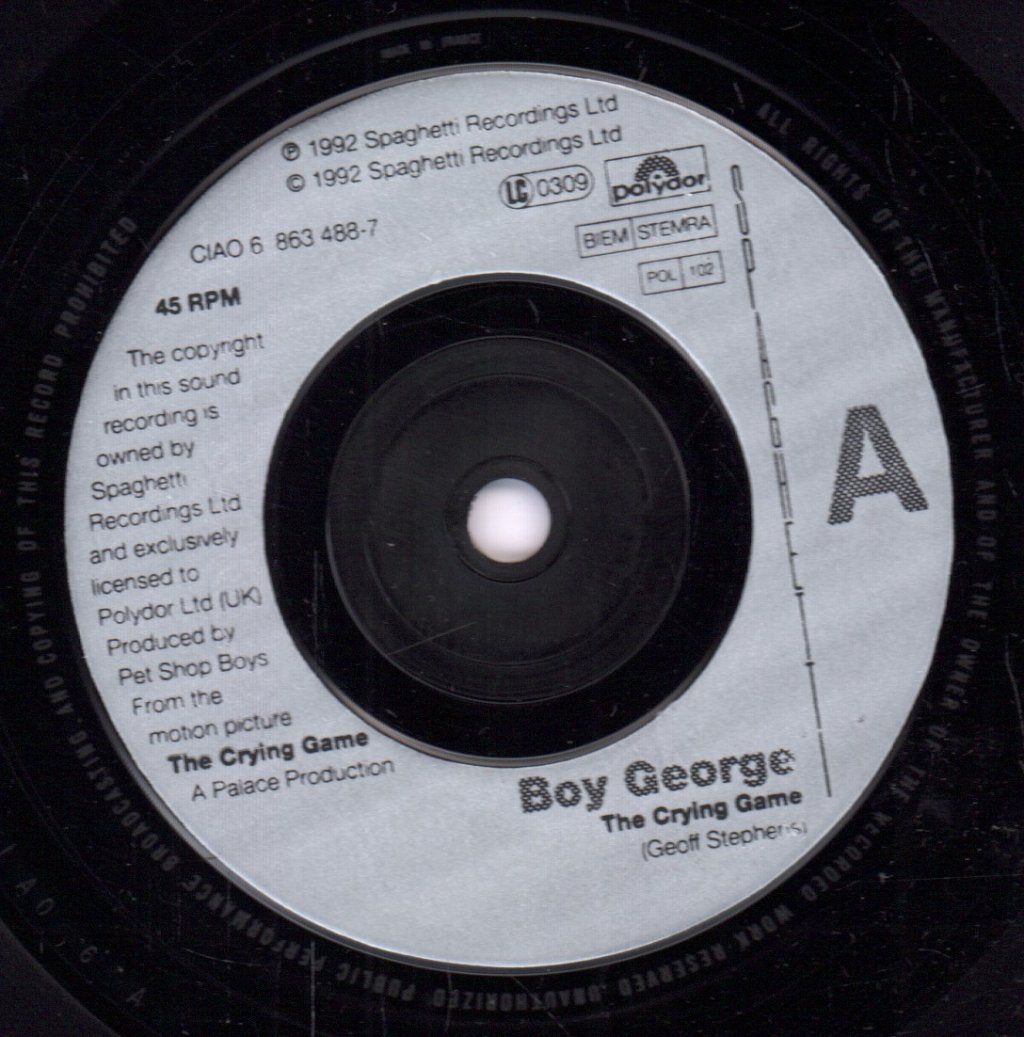 Boy George - Crying Game - 7 Inch