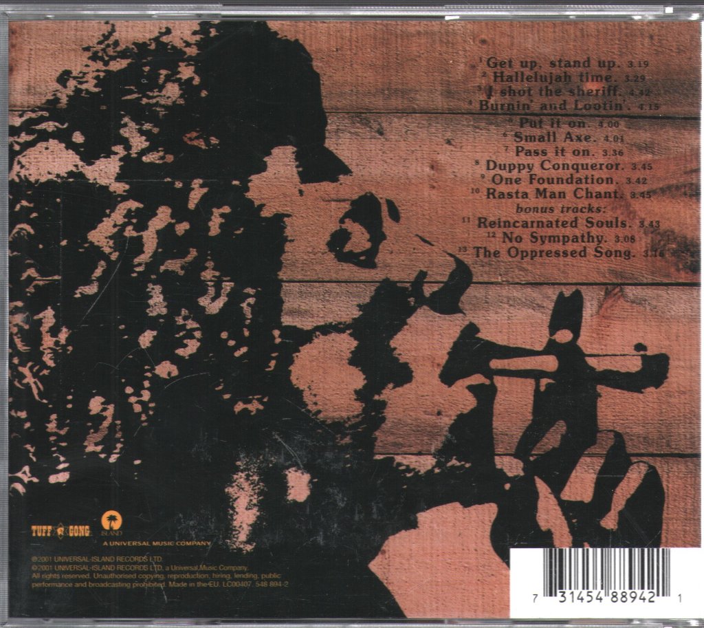 Bob Marley & The Wailers - Burnin' - Cd