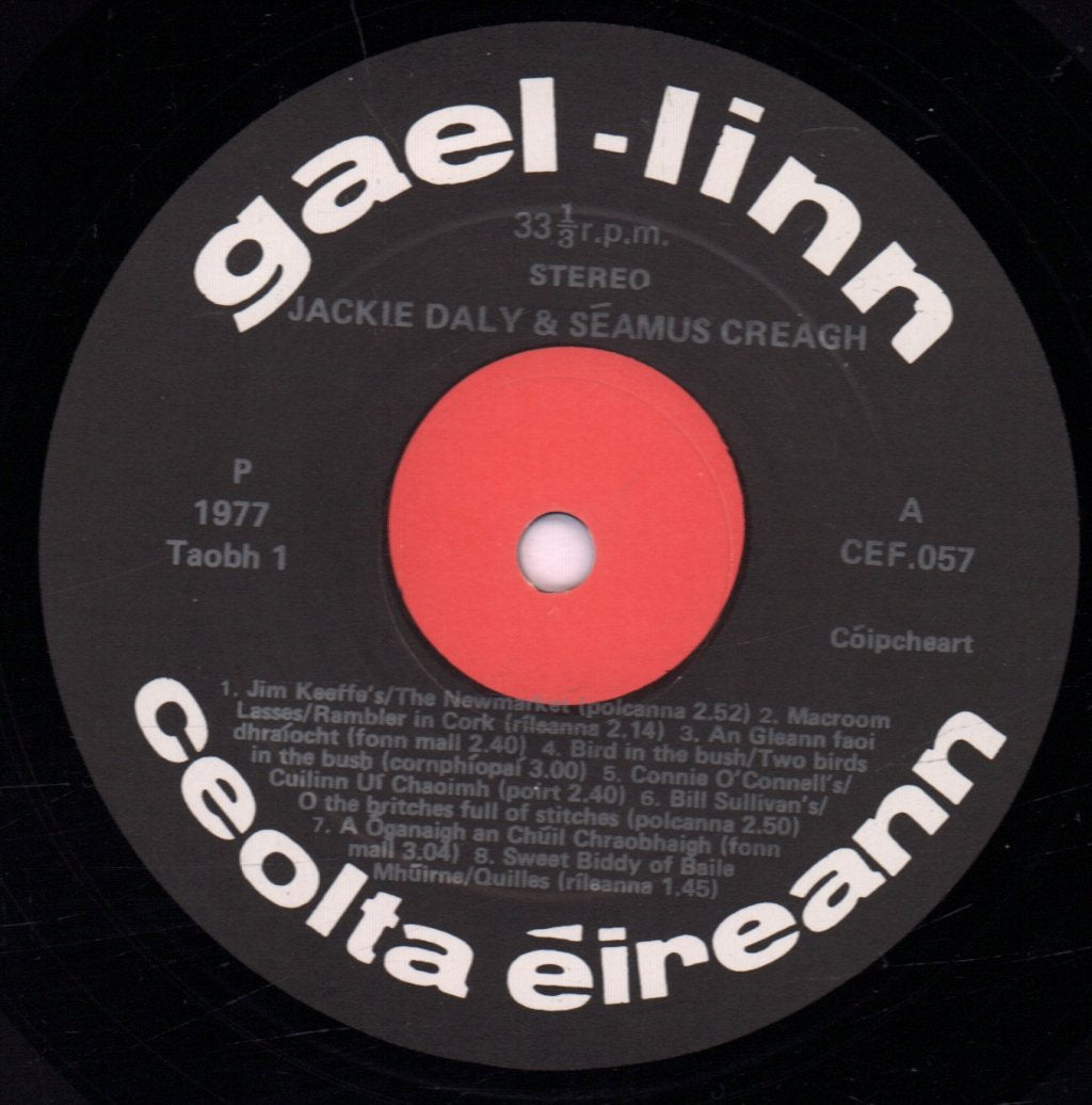 Jackie Daly And Seamus Creagh - Jackie Daly And Seamus Creagh - Lp