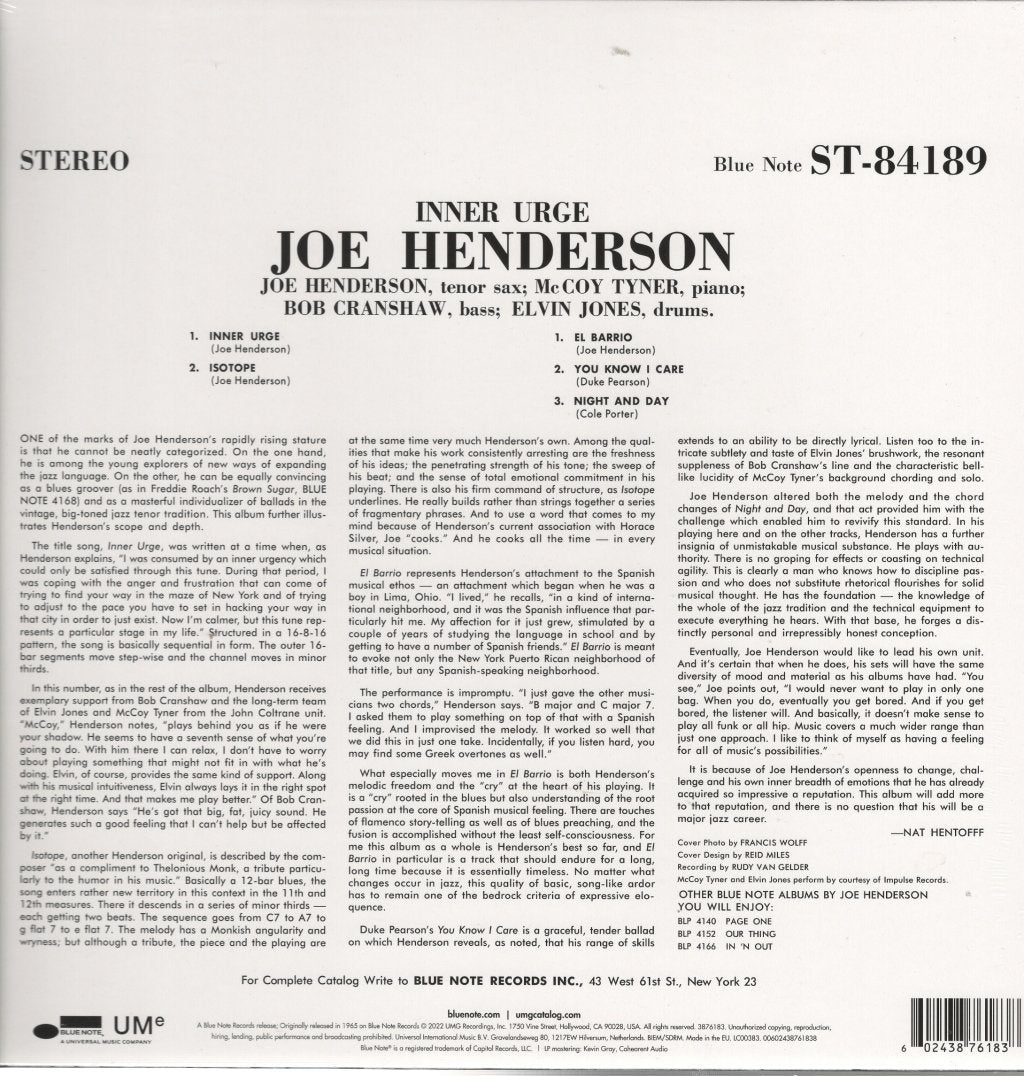 Joe Henderson - Inner Urge - Lp