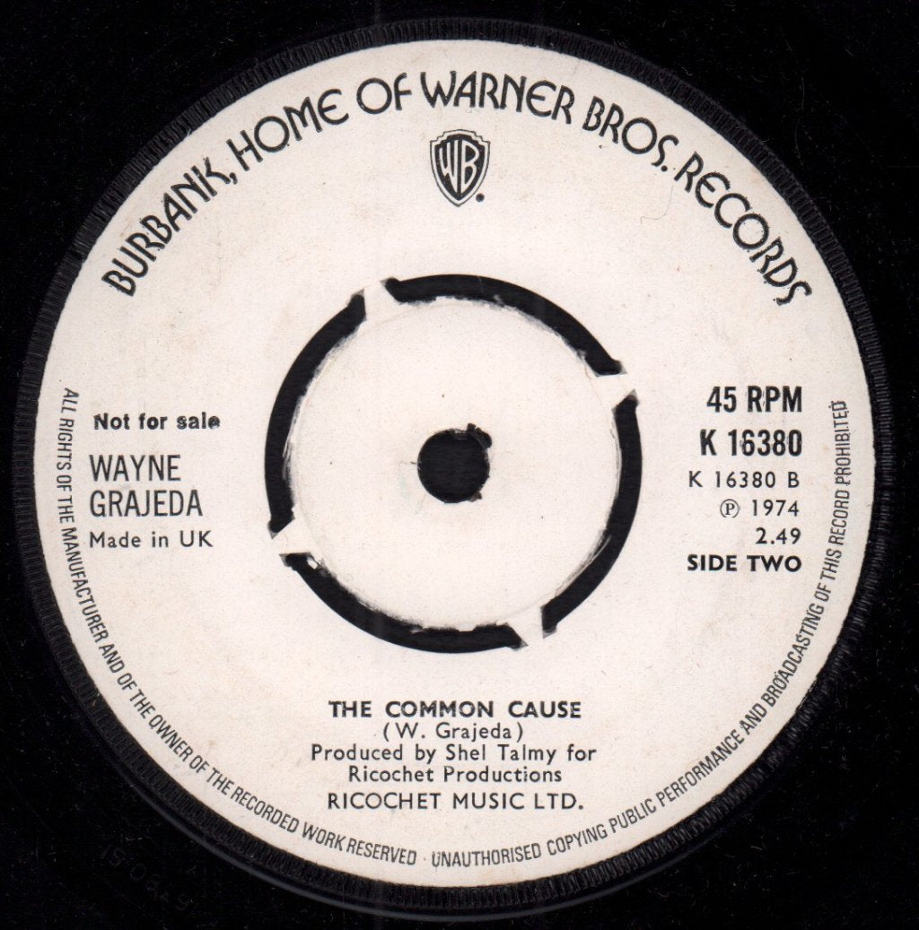 Wayne Grajeda - Just Like In The Movies - 7 Inch