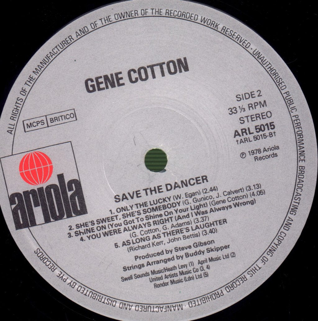 Gene Cotton - Save The Dancer - Lp