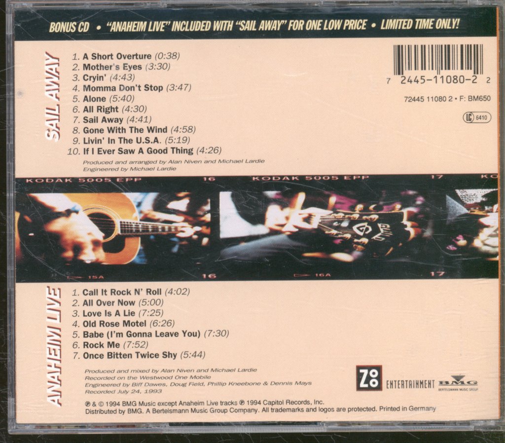 Great White - Sail Away / Anaheim Live - Double Cd