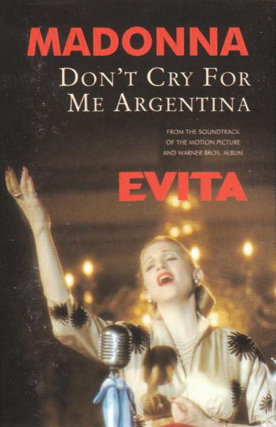 Madonna - Don't Cry For Me Argentina - Cassette