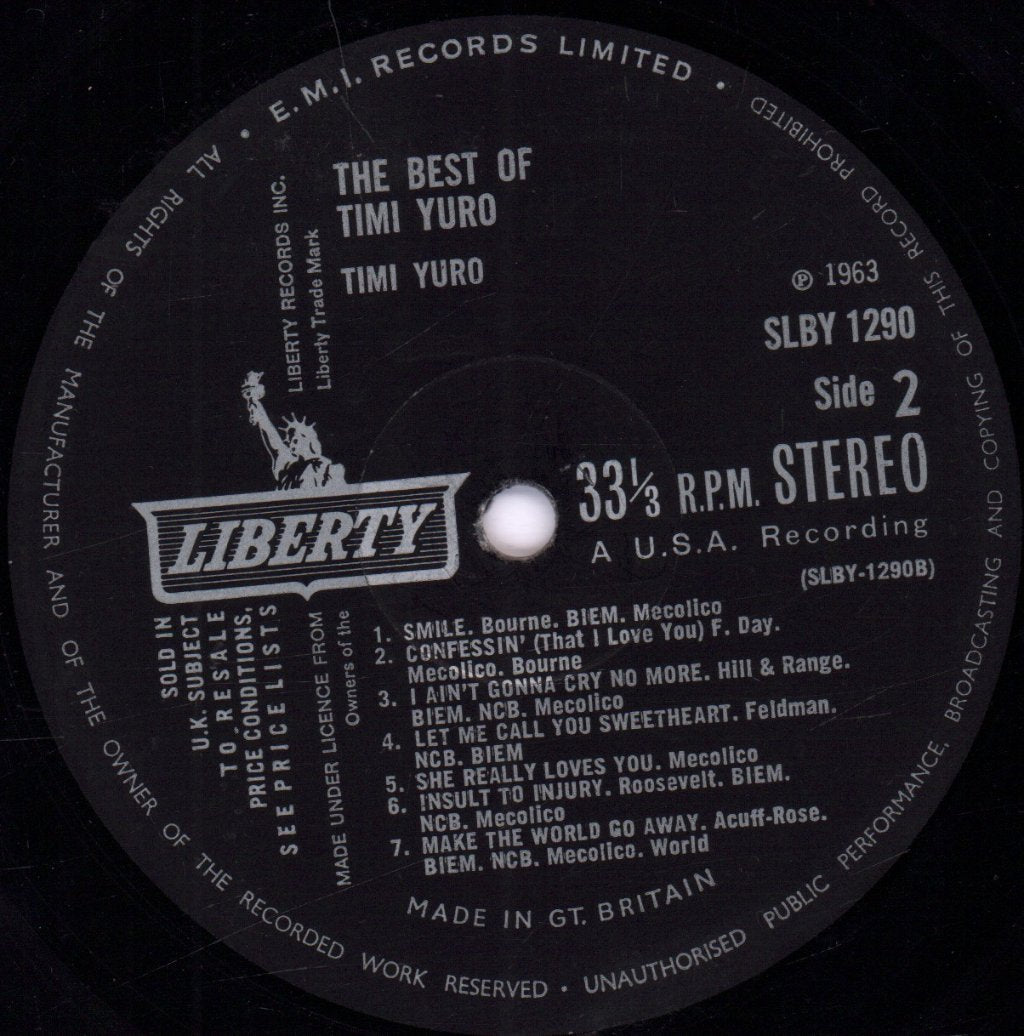 Timi Yuro - Best Of - Lp