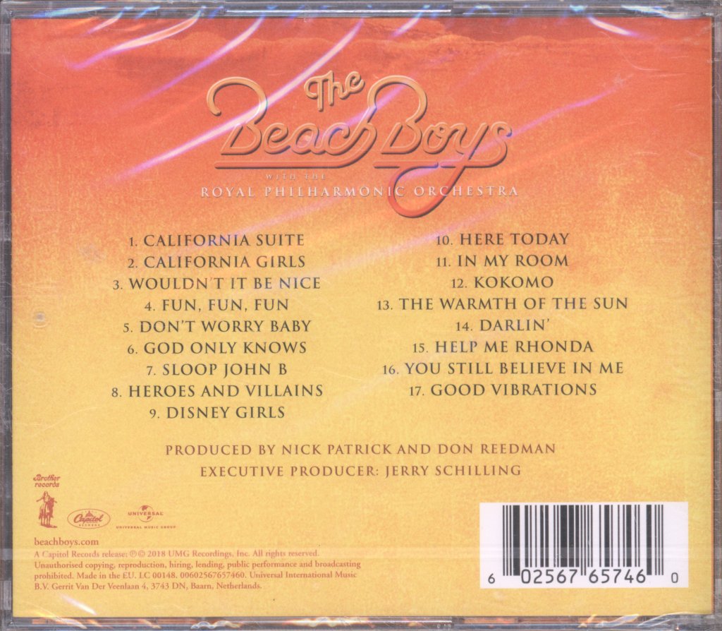 Beach Boys - With The Royal Philharmonic Orchestra - Cd