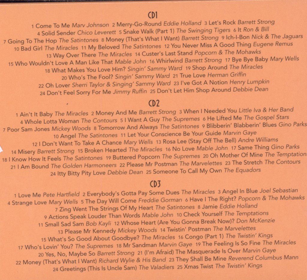 Various Artists - Greetings From Detroit - The Sound Of Early Motown - Cd Set