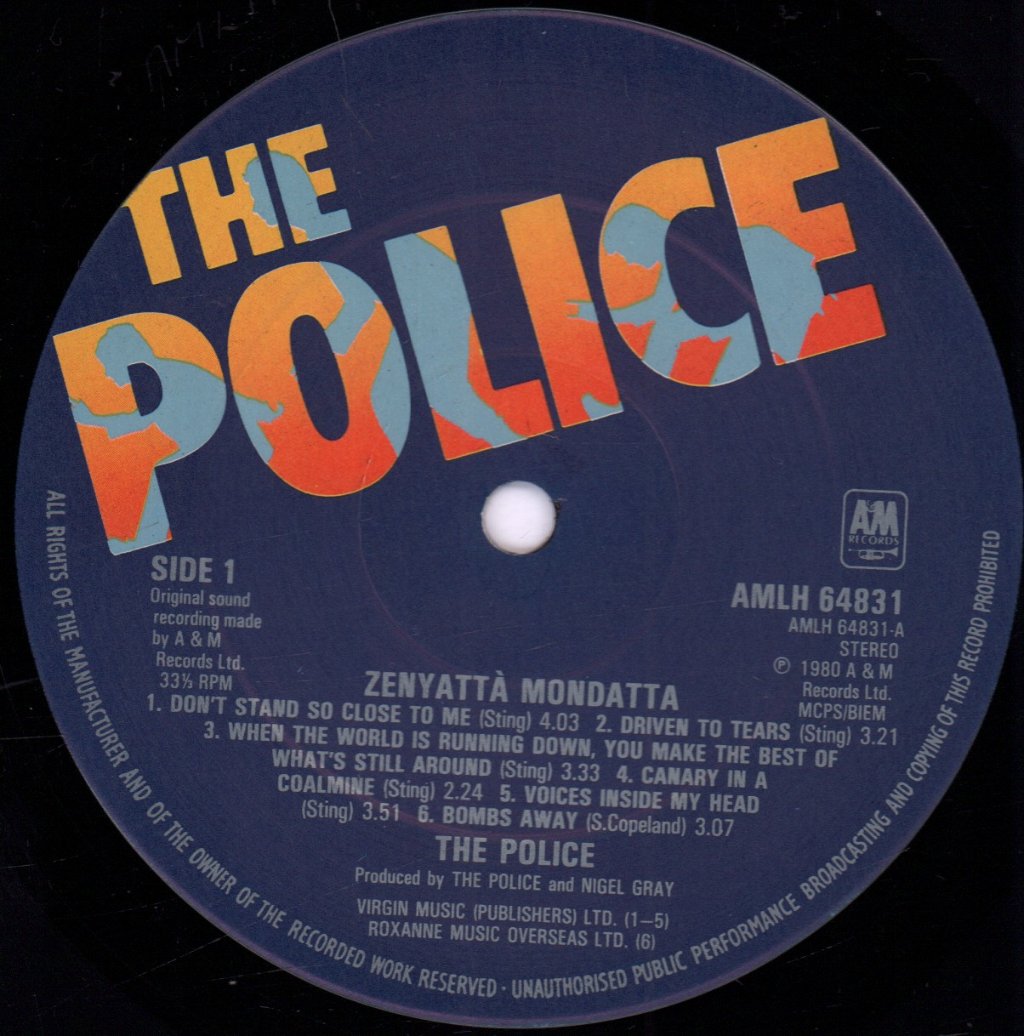Police - Zenyatta Mondatta - Lp