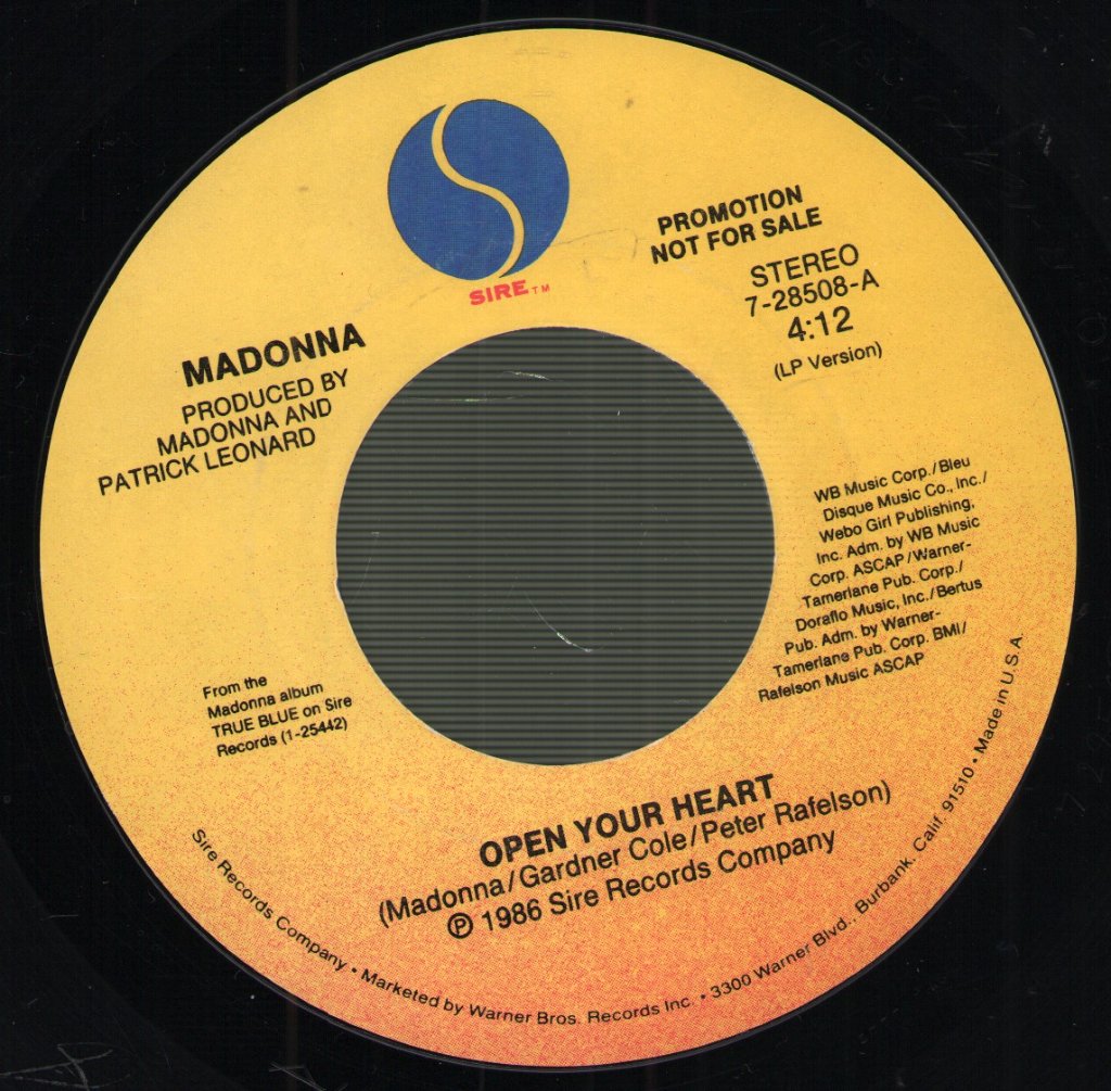 Madonna - Open Your Heart - 7 Inch