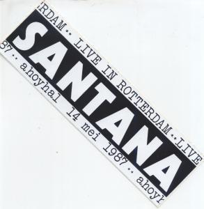 Santana - Ahoyhal Rotterdam 14/5/87 - Sticker
