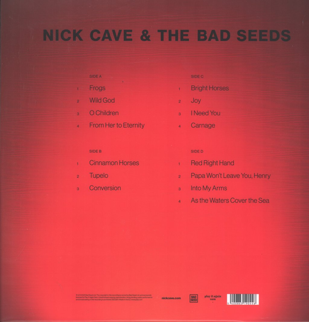 Nick Cave And The Bad Seeds - Live God - Double Lp