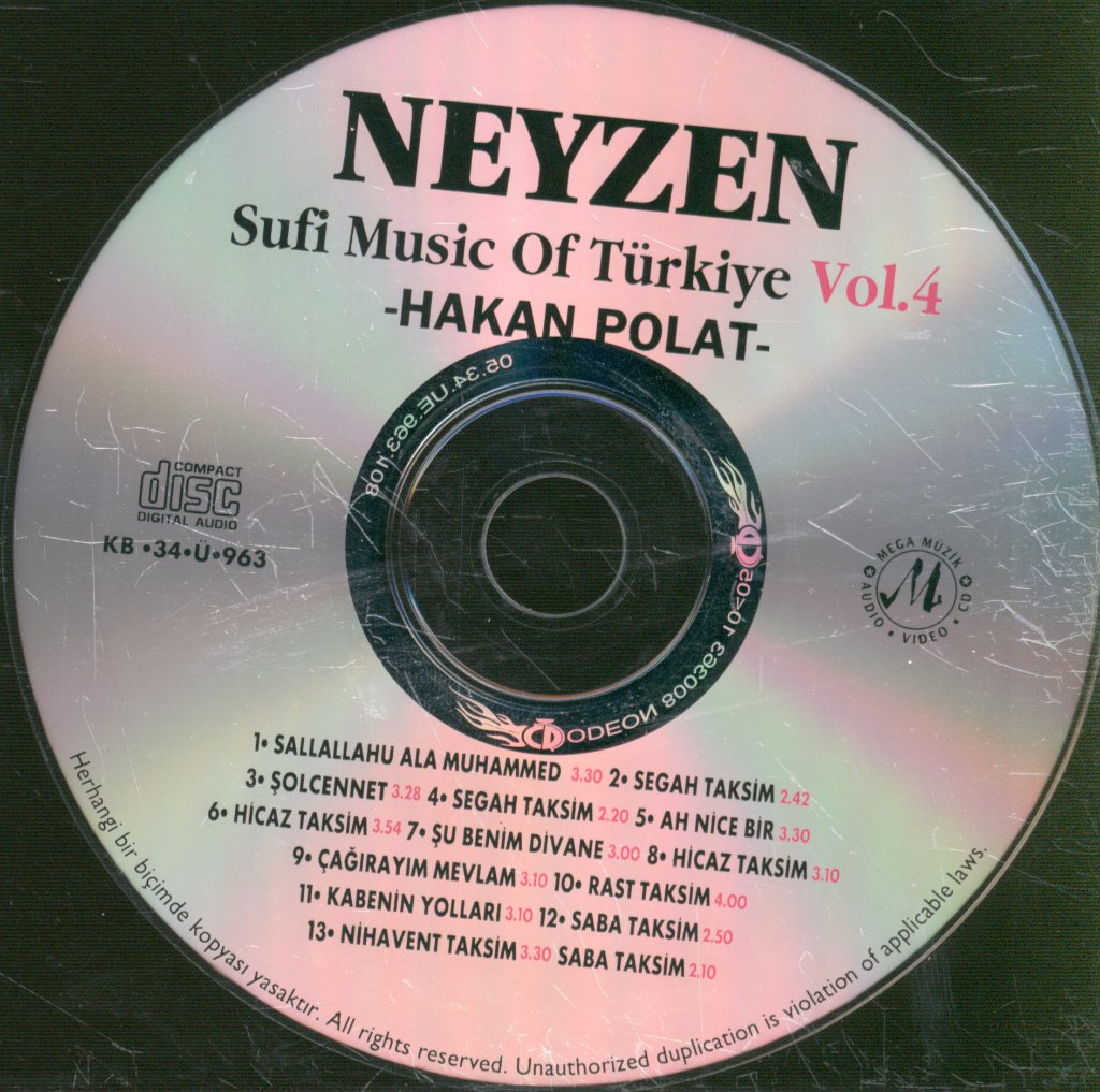Hakan Polat - Neyzen - Sufi Music Of Türkiye • Vol-4 - Cd